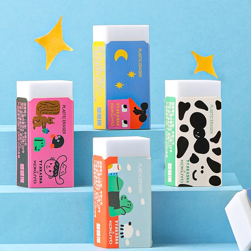 Custom Kawaii Stationery Rubber For Children School Supplies Korean Stationery Cartoon Eraser Pencil Novelty Item