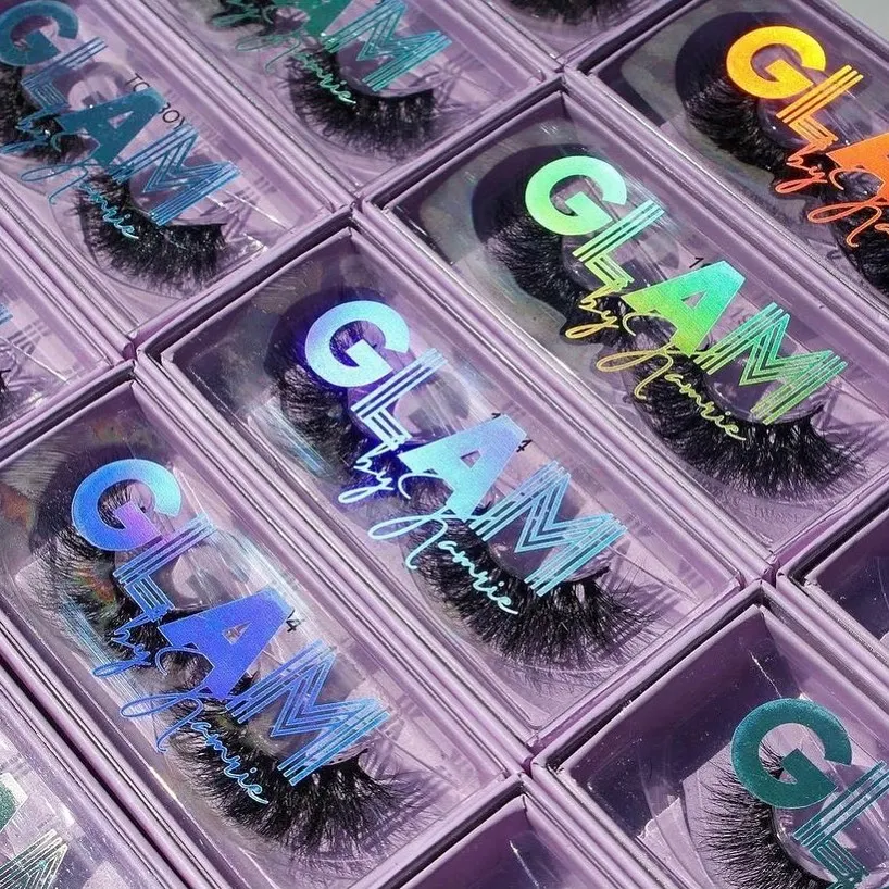 Wholesale lashes 3d custom logo 25mm eyelash luxury drawer packaging box