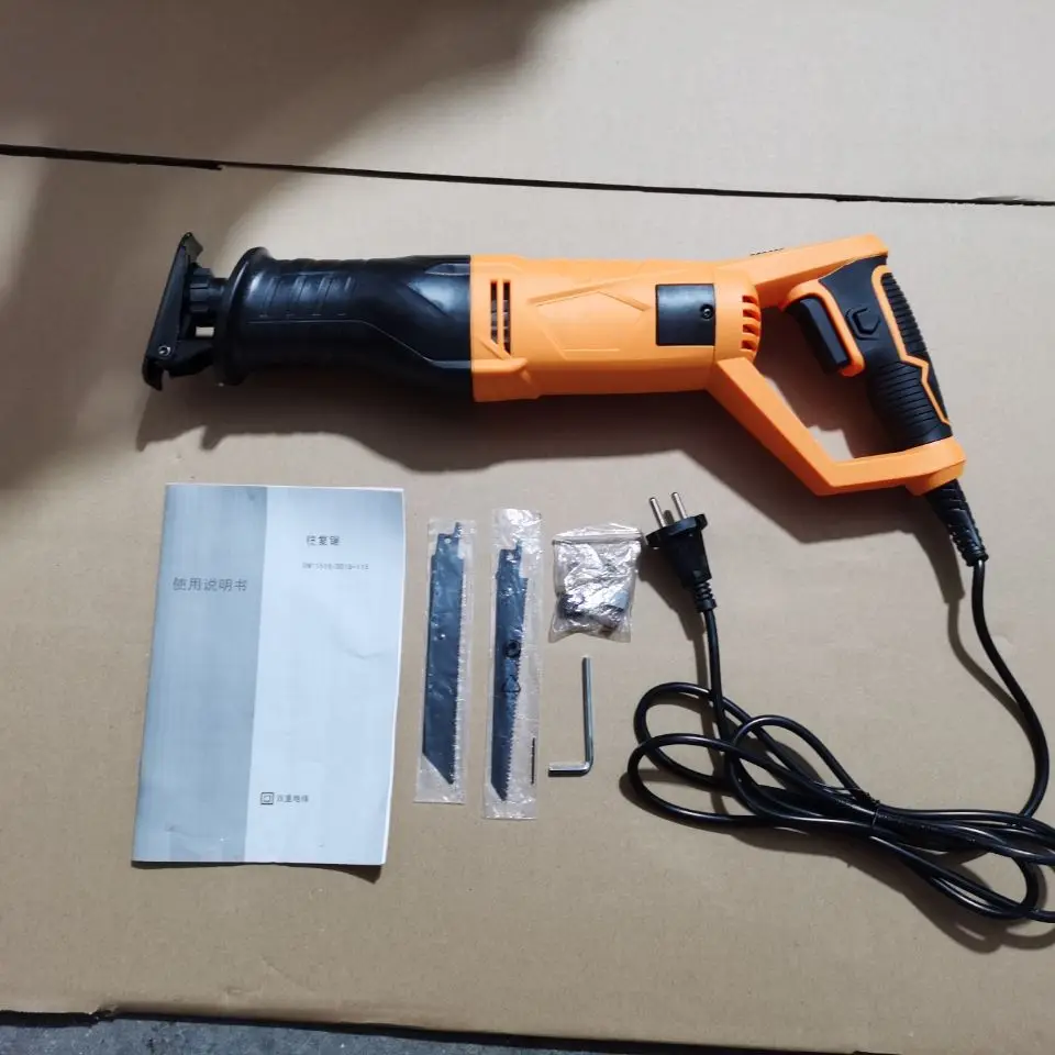 JSC 750W Electric Reciprocating Saw Tools for Metal Wood Cutting Electric Machine with Saw Blades