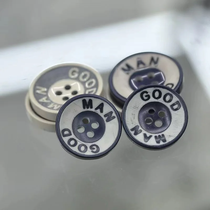 100 pcs Sewing Resin Buttons Round Shape 4 Holes Craft Buttons