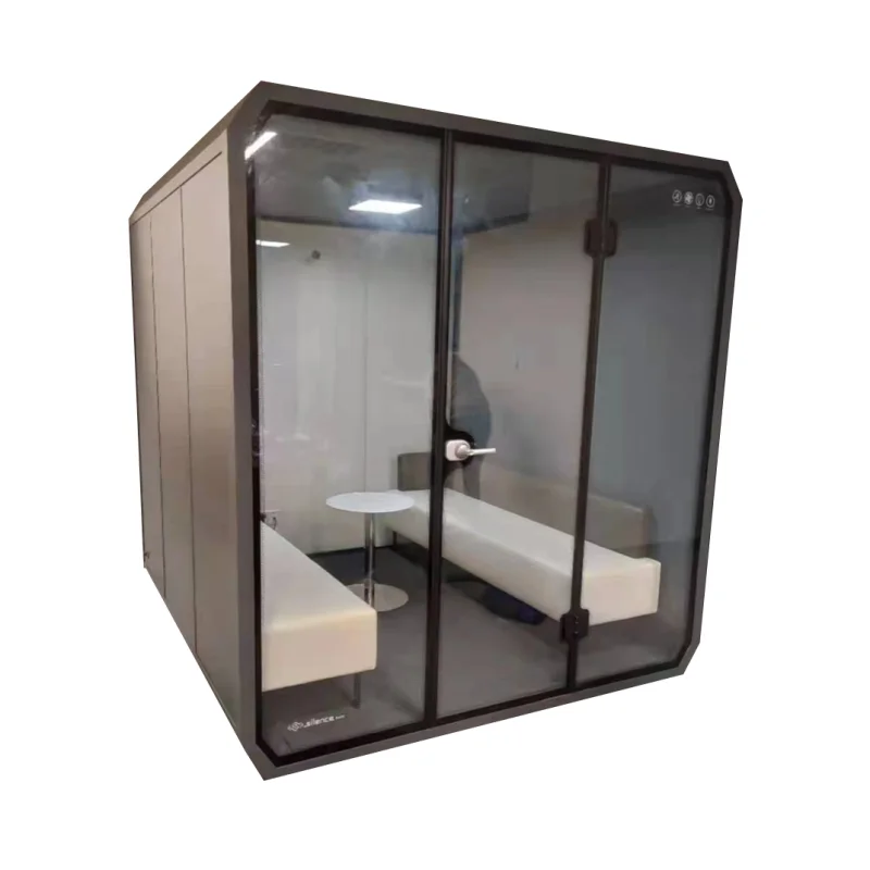 Portable Large Silent Room Mobile Insulation Work Space Office Wall Glass Pod Small Soundproof Booth