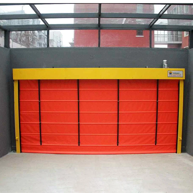 HOFIC Automatic induction PVC rapid stacking door factory large rapid door wind tunnel wind-resistant high-speed stacking door