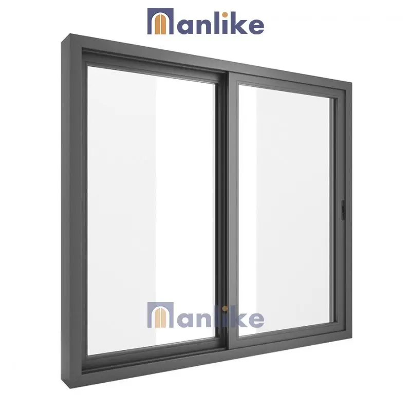 Anlike Cheap Heavy Duty Commercial Double Sliding Sash Home Aluminum Profile Door And Window Material