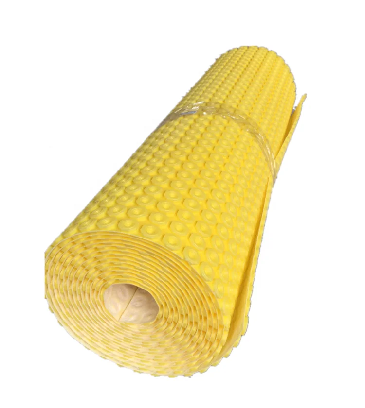 Uncoupling heat OEM ODM price waterproof membrane under floor tiles/uncoupling membrane/flooring underlayment decoupling mat