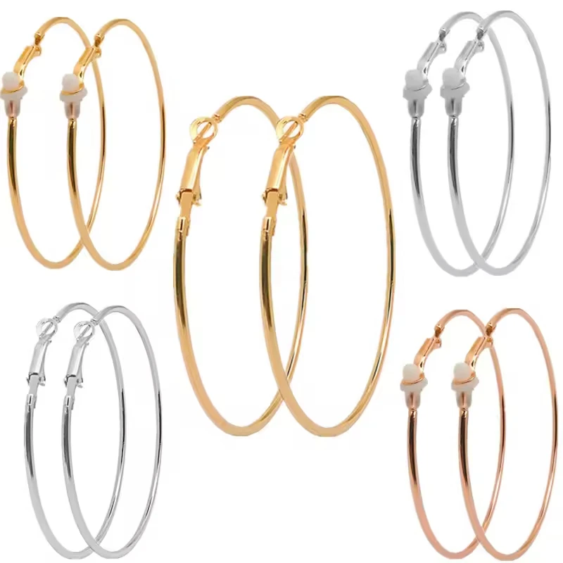 Lefeng Fashion Big Hoop Ear Rings For Women Personality Female Exaggerated Hip Hop Earring Wholesale Bulk Jewelry Manufacturer