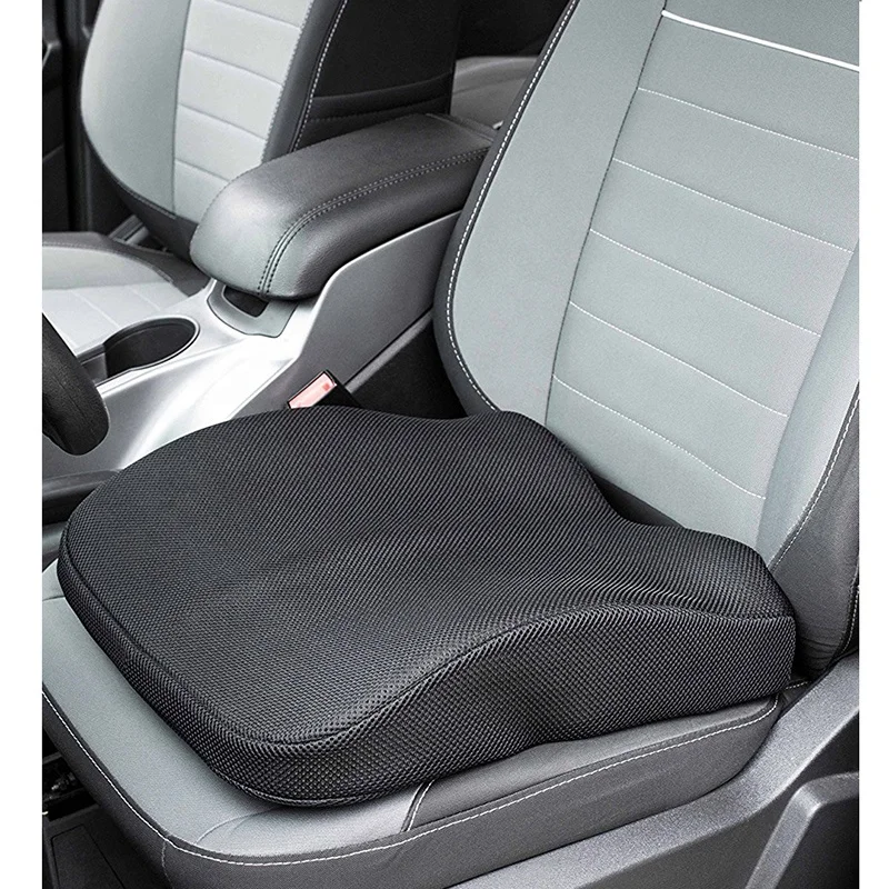 Memory Foam Orthopedic Backrest Cushion Mesh Lumbar Support Pillow For Chair Car Office