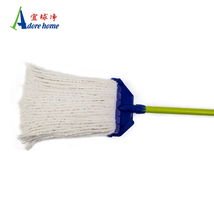 Factory Direct Cheap Mop made of cotton yarn with metal handle Floor Cleaning Mop