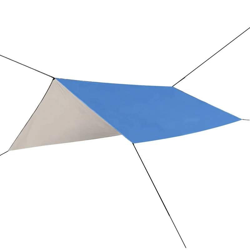 Square Outdoor Camping Hammock Rain Fly Waterproof Tent Footprint for Outdoor Awning Hiking SMOOTH DURABLE