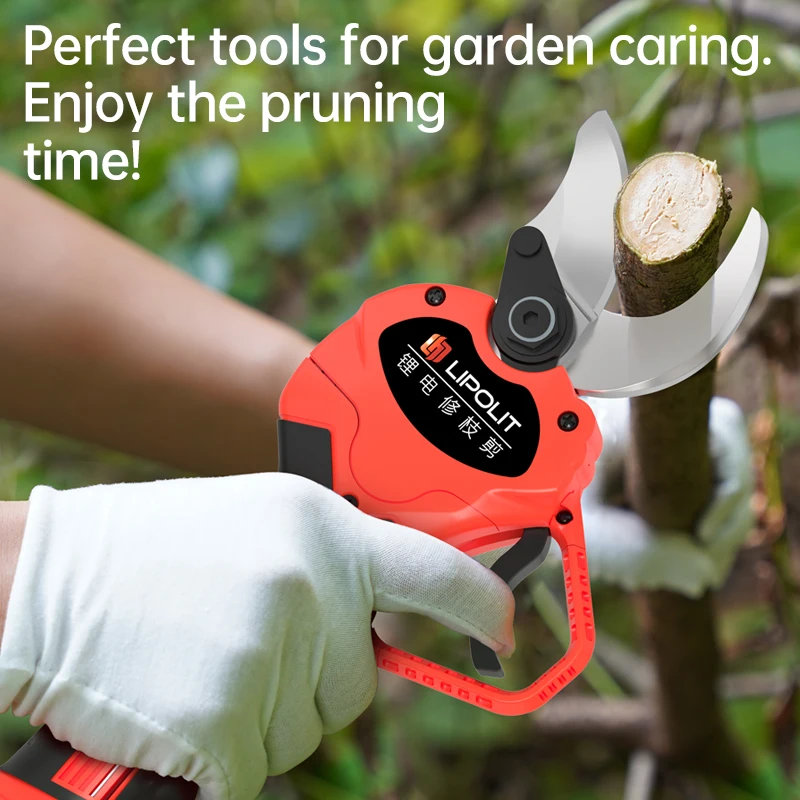 Amazon hot Electric Pruning Shears 1.2 (30mm)Cutting Diameter With 2 Pack 21V chargeable Battery SK5 Blade For Gardening