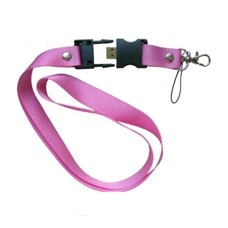 Giveaway Wholesale China Merchandise lanyard neck strap usb flash drive Smart custom 32gb flash drive mini usb promotional gifts