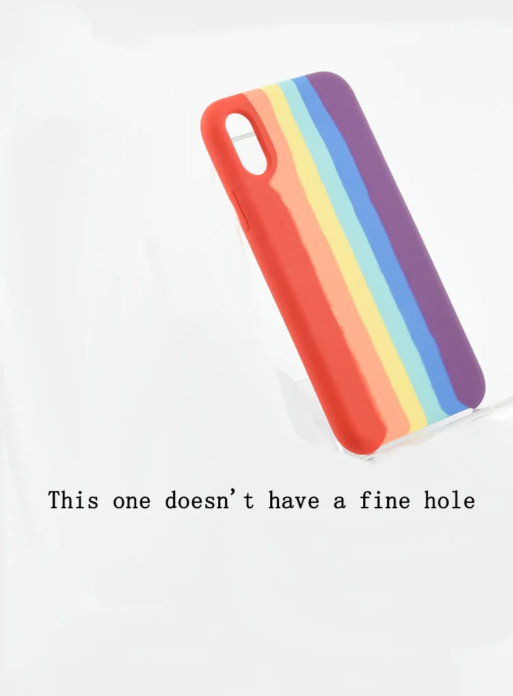 Яркий Радужный жидкий силиконовый приятный на ощупь уникальный ударопрочный защитный чехол для iPhone 12 12 Pro 12 Pro Max