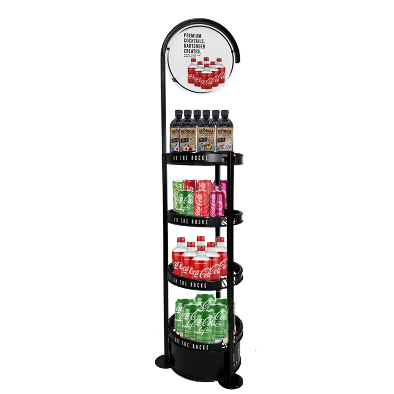 Wire Display Cyclone 4 shelf Wire Rack