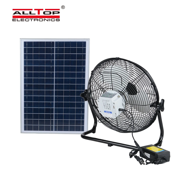 ALLTOP Energy saving home portable solar powered fan stand rechargeable solar fan