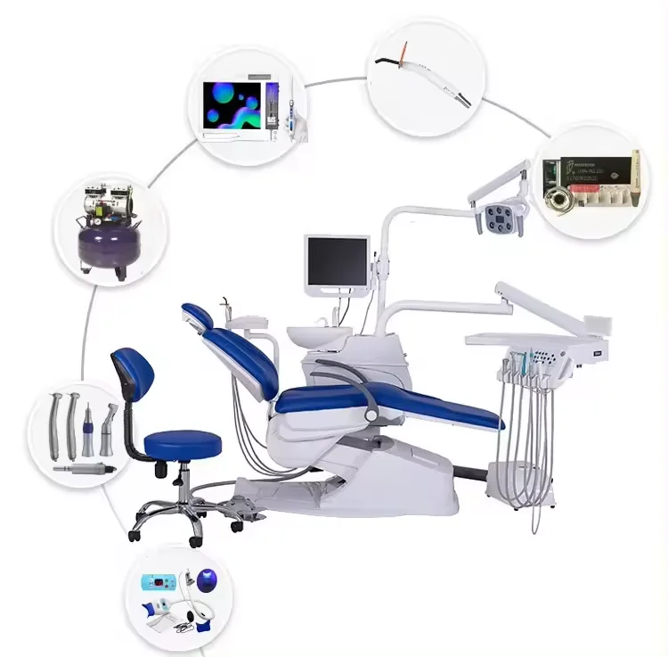CE Certified High Quality Foshan Dental Unit Set high standard dental chair set dental parts
