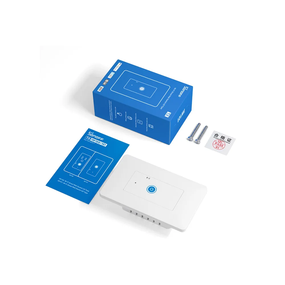 Интеллектуальный выключатель света SONOFF IW101US Wi-Fi умная розетка переключатель 15A Wireless Power мониторинга переключатели eWeLink App управление работает с Amazon Alexa