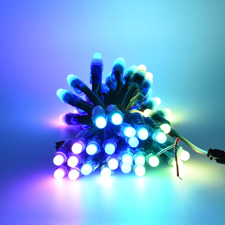 WS2811 1903 12 мм высокояркая цифровая СВЕТОДИОДНАЯ Гирлянда RGB В индивидуально Адресуемая Водонепроницаемая полноцветная светодиодная Пиксельная