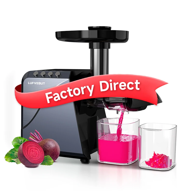 BPA Free Fast 3-day shipping Cold Press Juicer Extractor Machine Quiet DC Motor Slow Juicer
