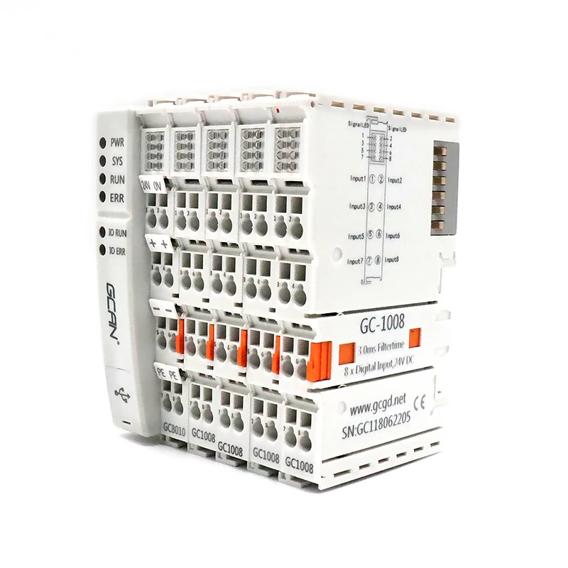 GCAN PLC 400/510/511 Analog Input Module PLC with HMI with Software Analog Input Module
