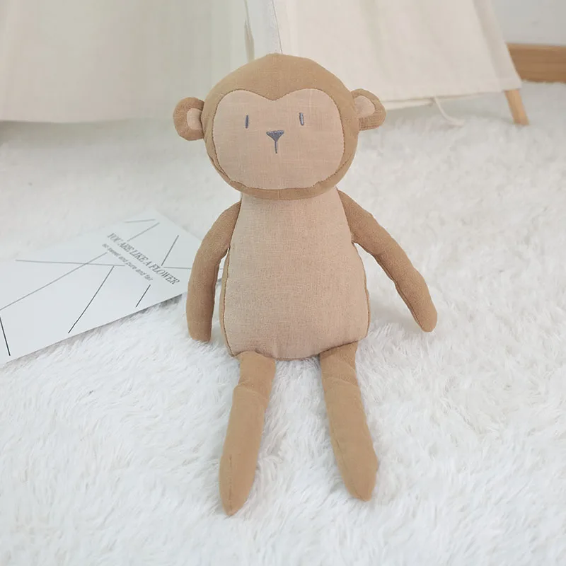 
Factory direct sale stuffed fox monkey moose raccoon stuffed plush forest animals toy 