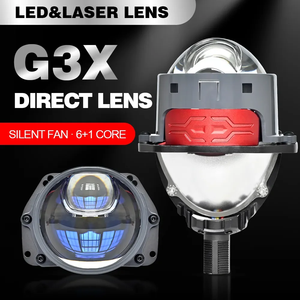 Xenplus 3 Inch Bi Projector Len For Car 70w Laser Led Headlight H4 H11 H7 Lamp For Car High Low Beam Led Bulb Car Accessories
