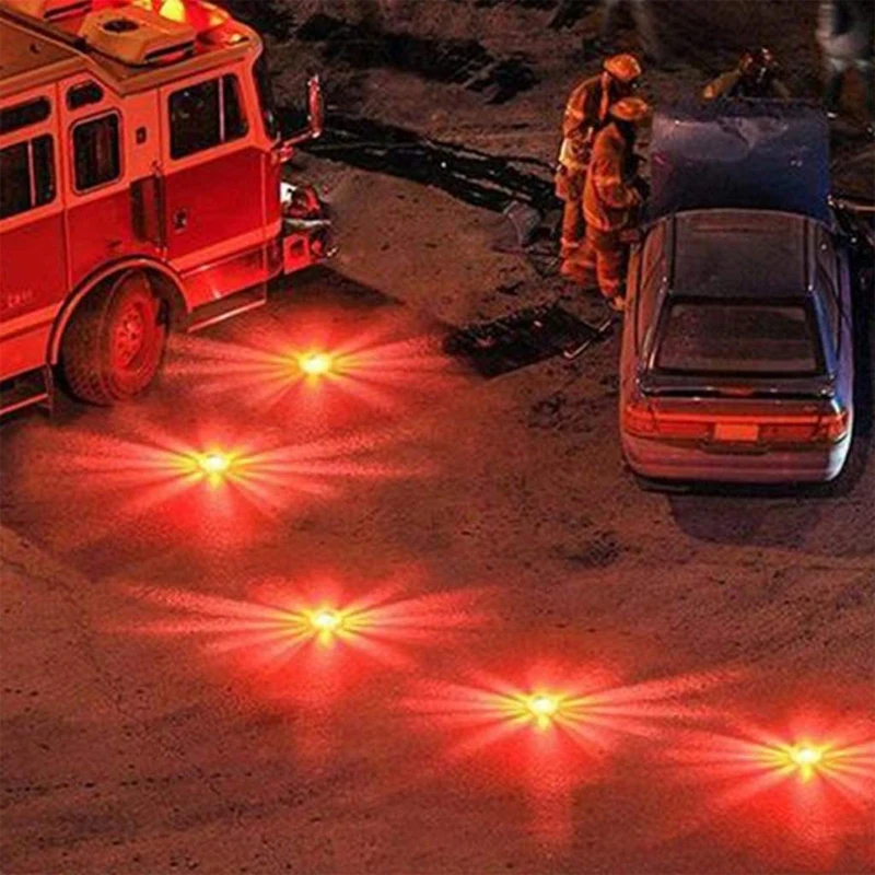  Waterproof Bicycle Warning Light Flare Emergency Road Disc Safety Flashing Roadside Beacon Tool