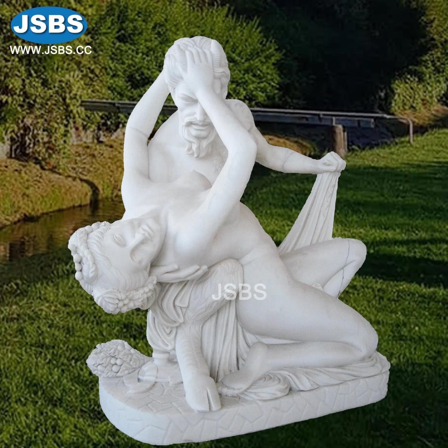 hand carved white marble famous people statue