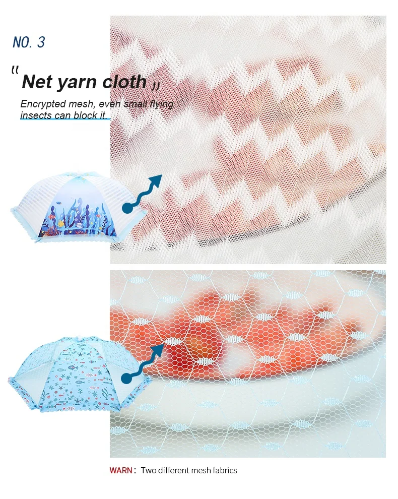 
Screen Protect Dome Net Highly Durable Nontoxic Collapsible Umbrella Keep Insects Away Food Cover Size:stent Pop-up Mesh Stocked 