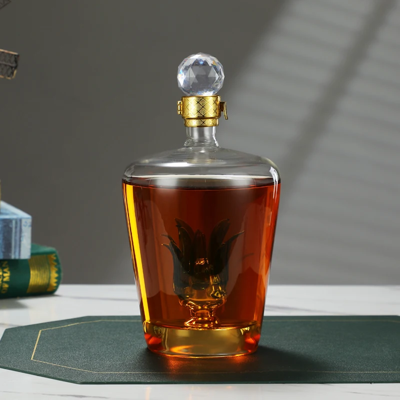 High Borosilicate Glass Whiskey Decanters Wine Aerator And Decanter Hand Blown Borosilicate