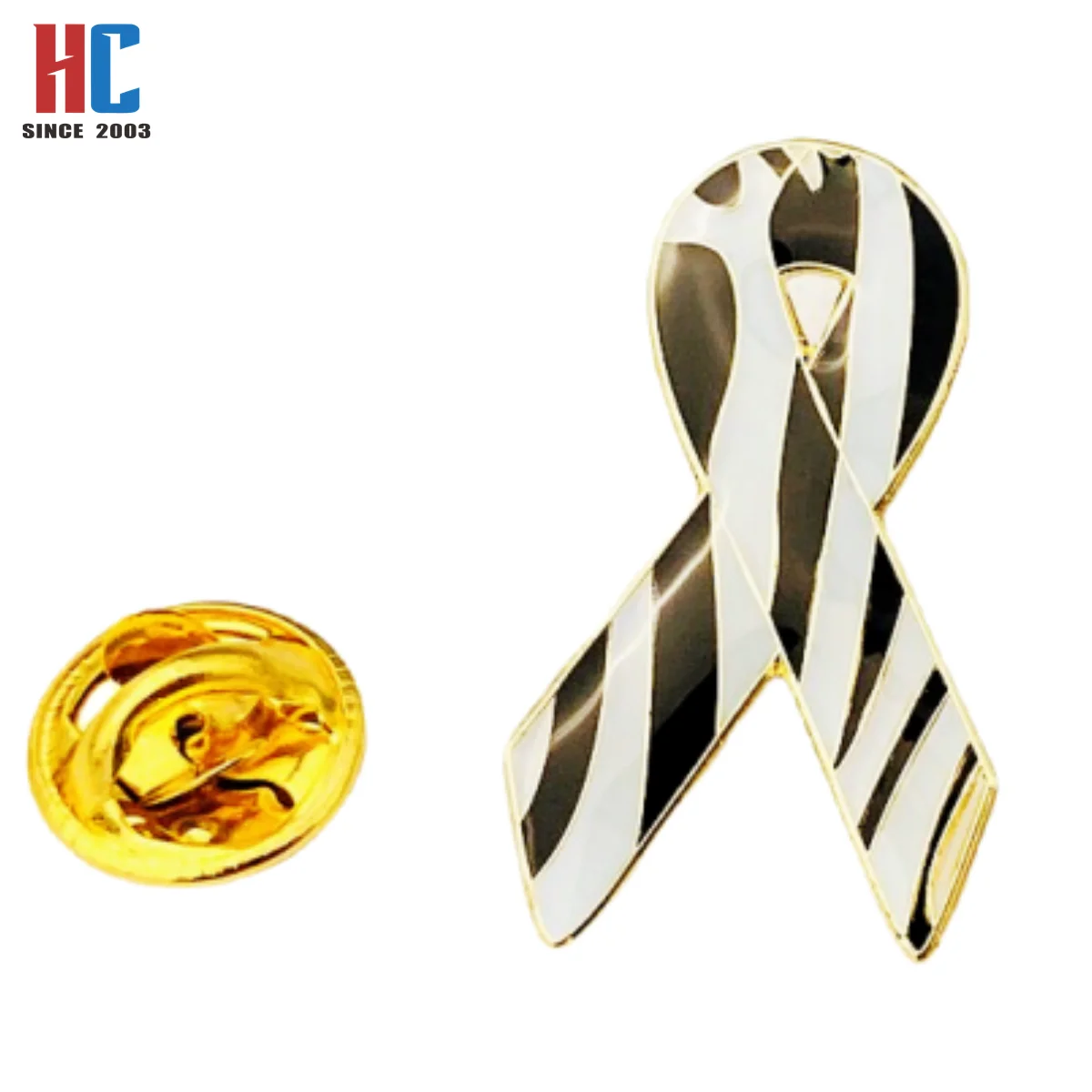 20 Years  Factory Custom Awareness Ribbon Pin For Ladies Women Men Lapel Pin Leukaemia Blood Cancer UK Orange