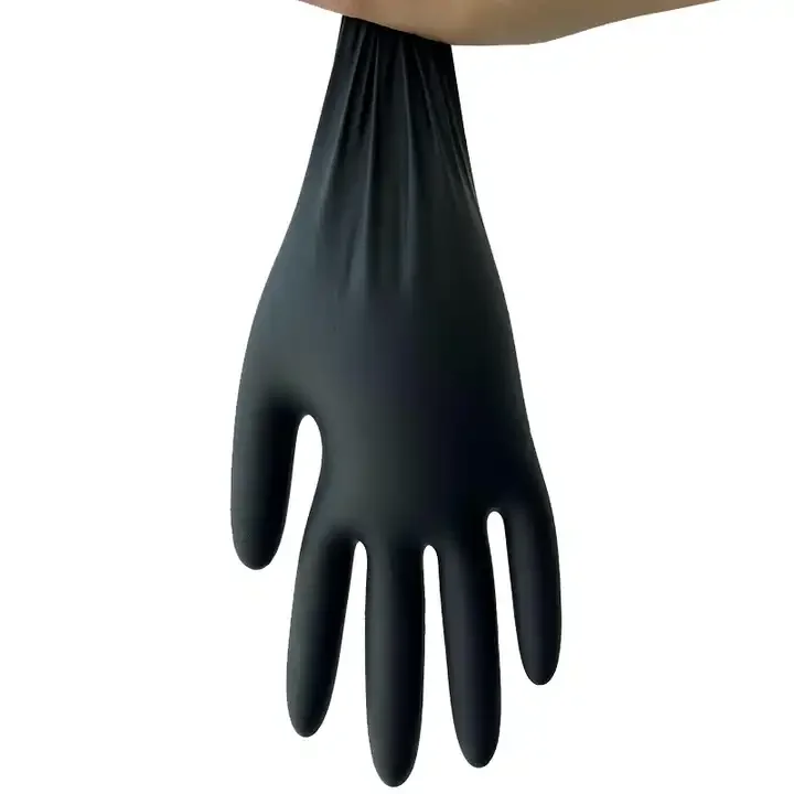 China Factory Safety Examination Nitrile Gloves Touch Screen Puncture Tear Resistance Beauty Salons Nitrile glove Box