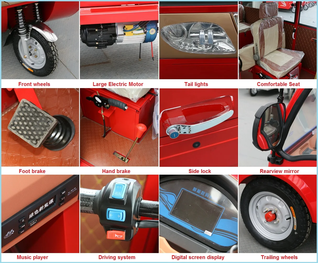 Environmental Protected Electric Drive Mobile Tricycle Food Truck For Multifunction