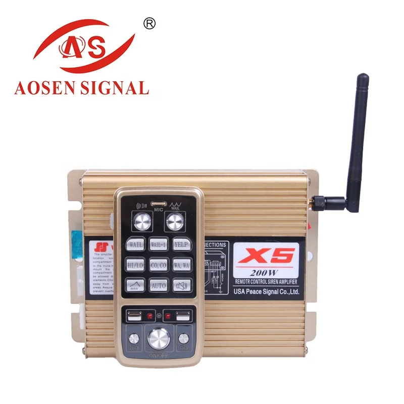 Motorcycle security alarm system with horn and siren speaker AS-320