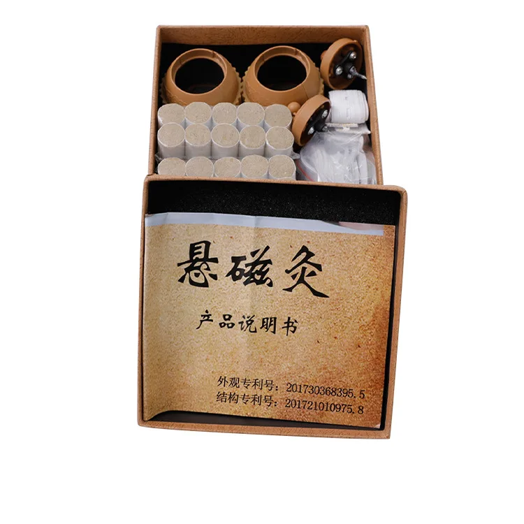 Health care equipments of traditional chinese medicine Moxibustion massager with mini moxa sticks Body warmer moxa device