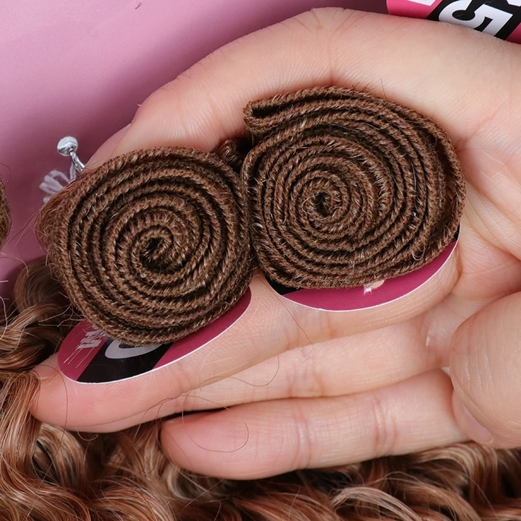 Julianna Wholesale Natural Curly Wavy 9X One Packet Solution Bio Organic Protein Fiber Synthetic Pack Bundles Hair Extension