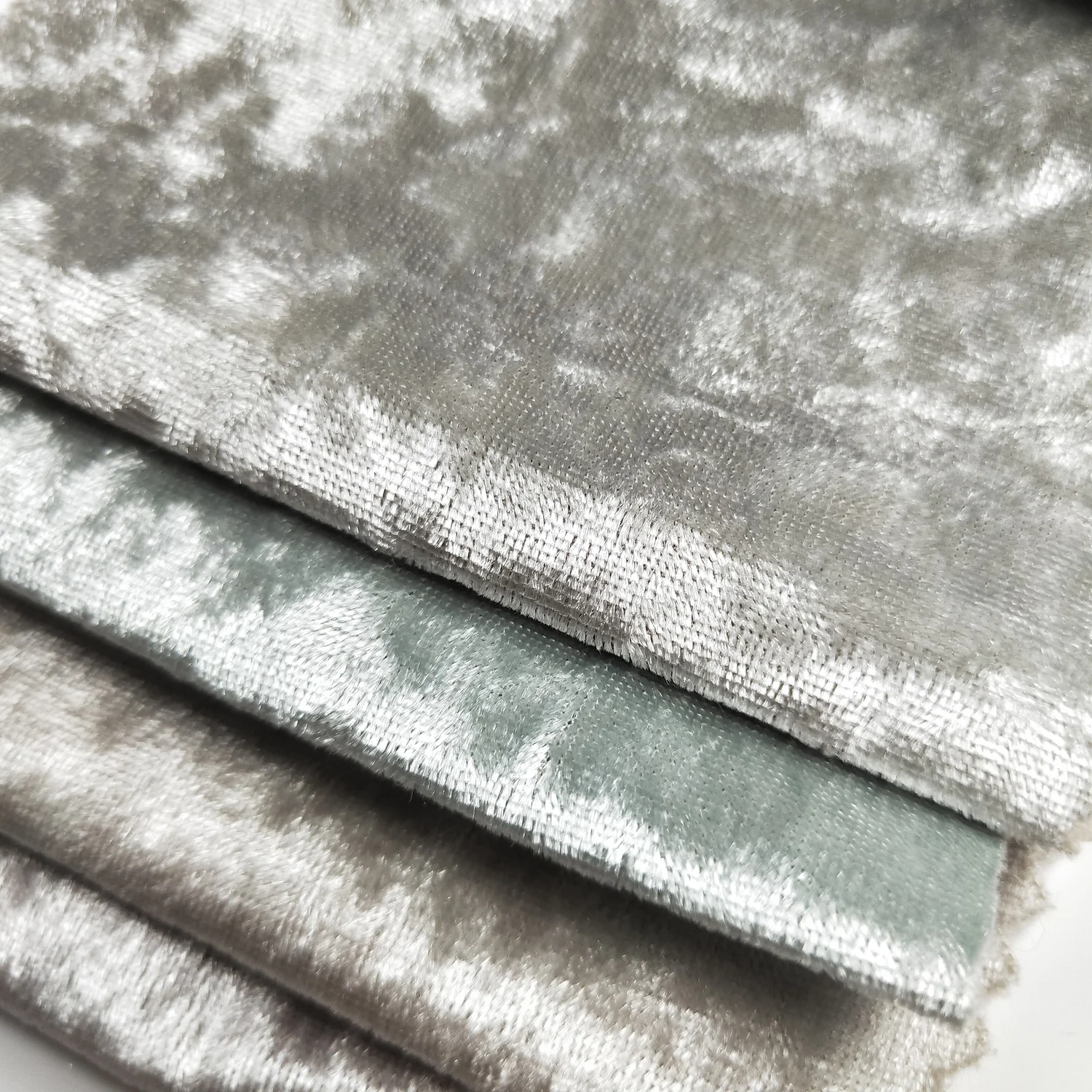 Popular 220 GSM Dark Red Shinny stretch ice crushed velvet fabric for  living room furniture chairs seat covers curtain sofas