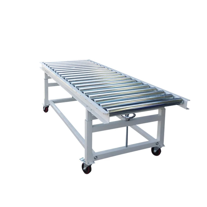 Spiral Lifting Roller Line Mobile Roller Conveyor
