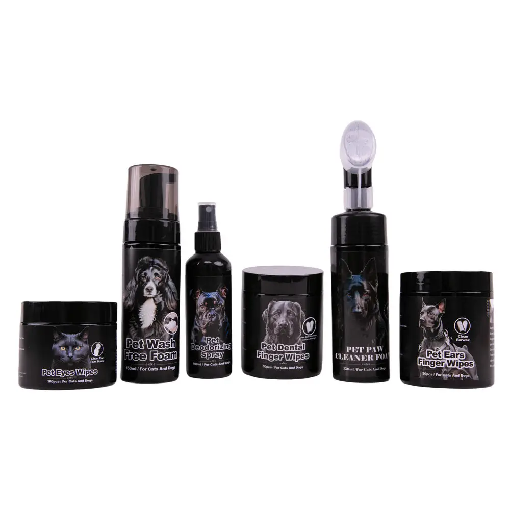 Private Label Aroma Grooming Accessory Sustainable Pet Cleaning Gloves and Eye Wipes for Small Dogs and Cats