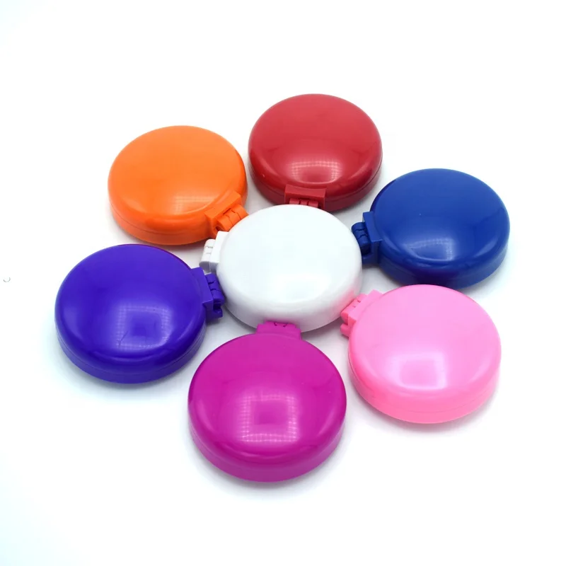 Yaeshii Dense Comb Portable Plastic Folding Round Hair Brush Brush Mirror Foldable