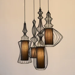 simple fancy vintage lamp black ceiling items for home and hotel decor metal frame