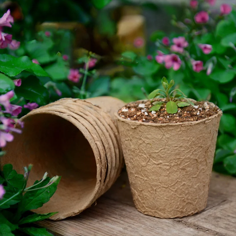Hot Selling Seeding Cup Garden Plants Nursery Paper Pots Biodegradable Seedling Peat Cups For Flower Planter