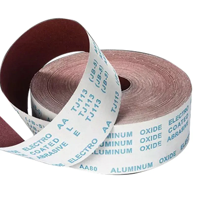 Soft cloth roll Hand-tear abrasive grinding  Aluminum Oxide sanding cloth roll for wood and metal