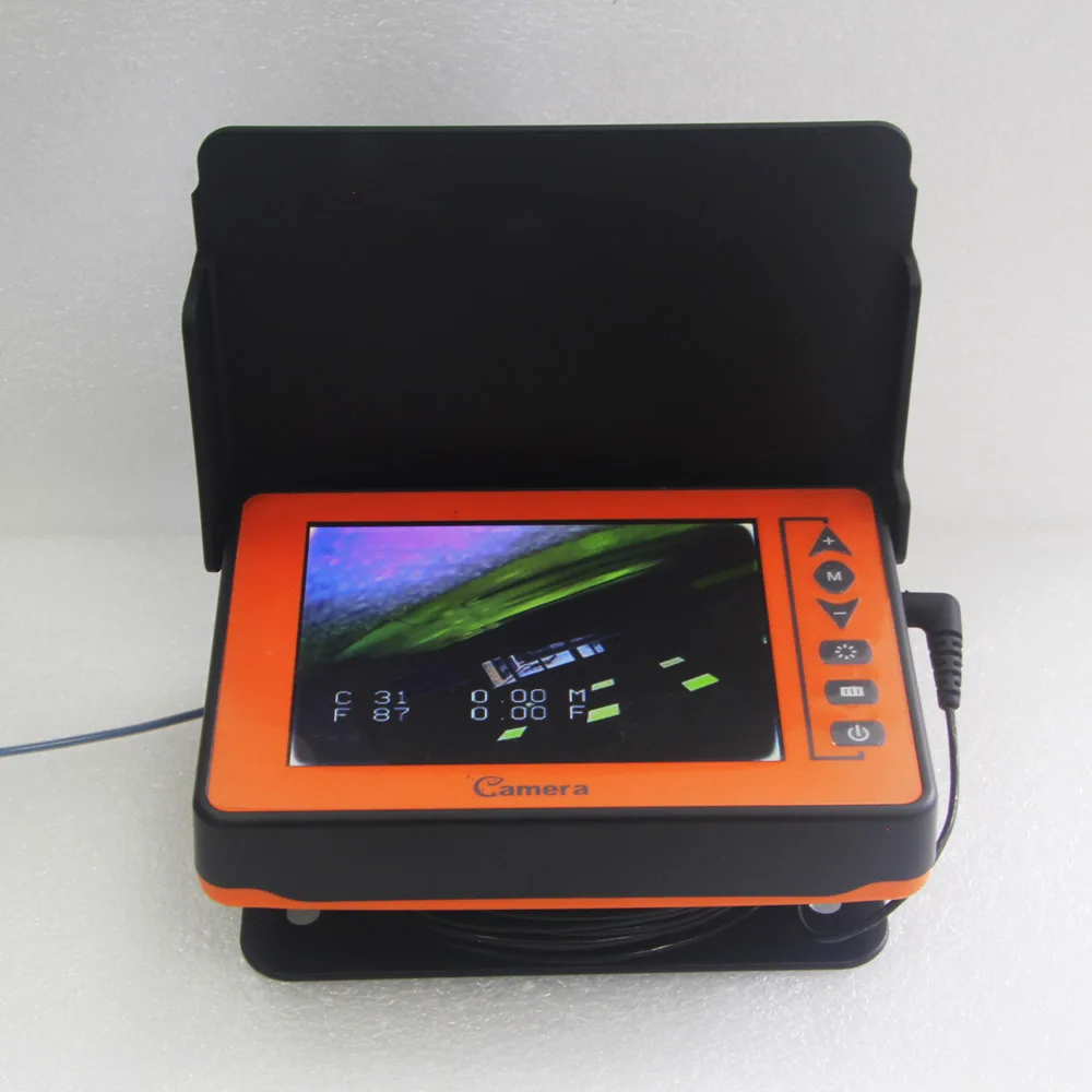 China fishing products full HD 120 degree 25m 30m 50m temperature sensing depth fishing line underwater camera
