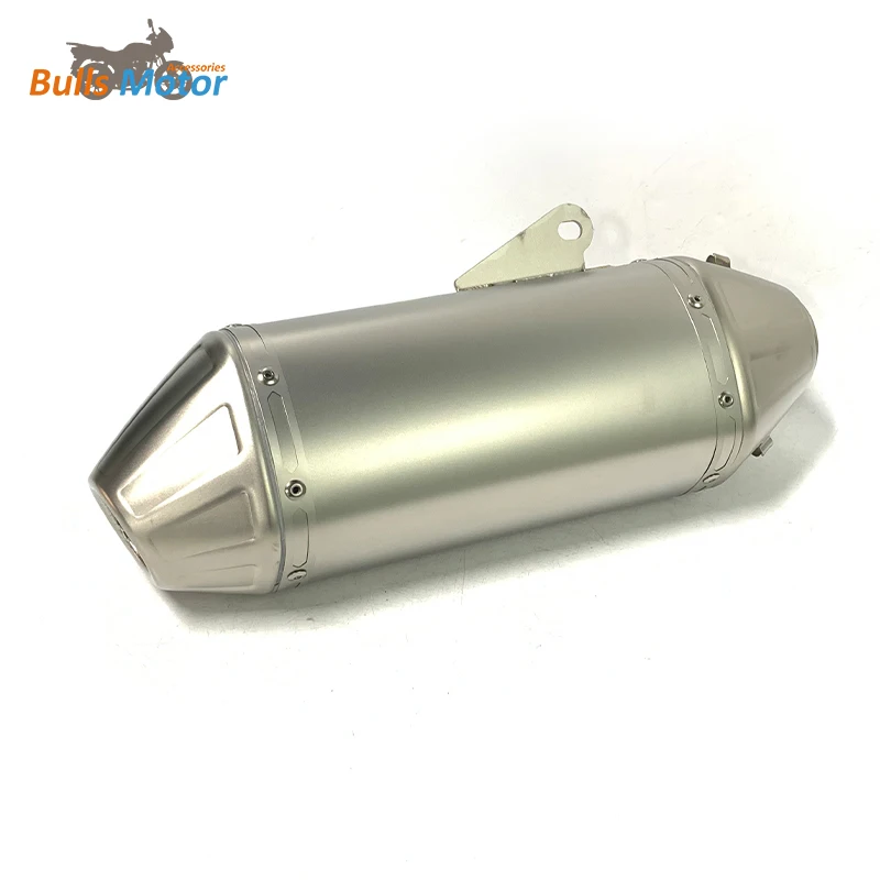 stainless steel universal motorcycle exhaust muffler titanium color/bule color moto escape exhaust system 51mm