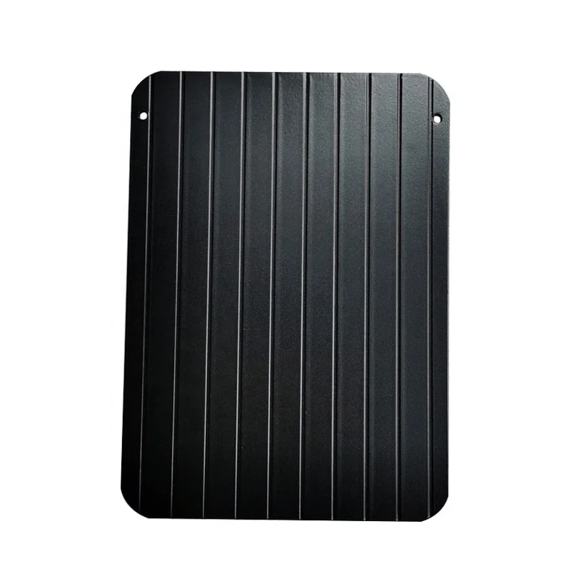 Huaju Industrial Non-stick Fast Defrost Tray 2mm Frozen Food Meat Aluminum Quick Thaw Plate 4 Red Silicone Cutting Board