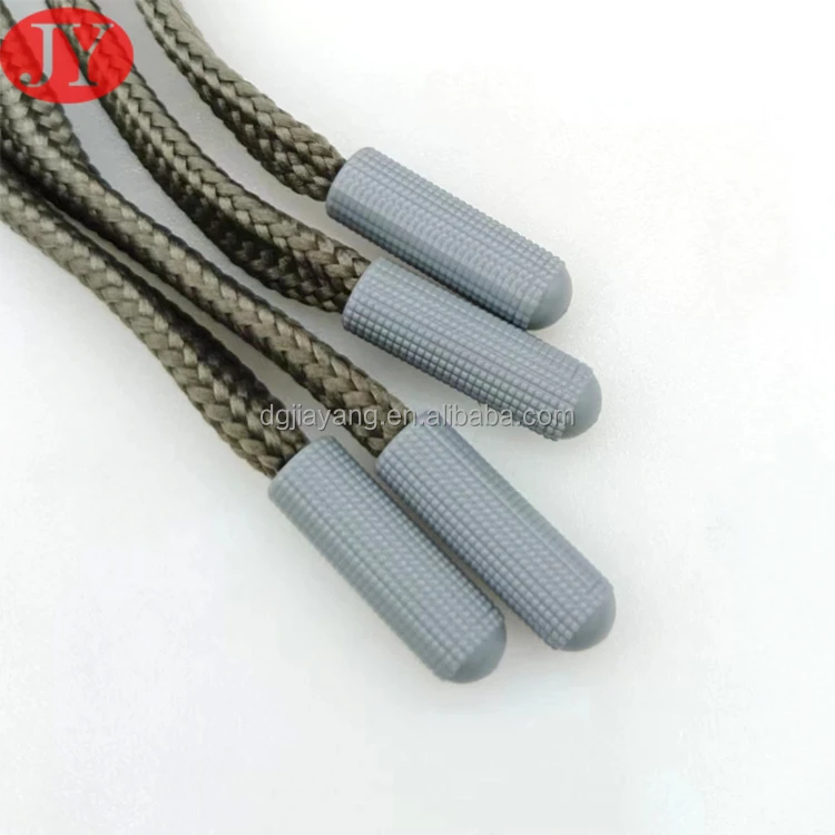 wholesale ABS hard plastic shoe lace tips with 10 mm flat polyester lace packing gift drawstring metal tips