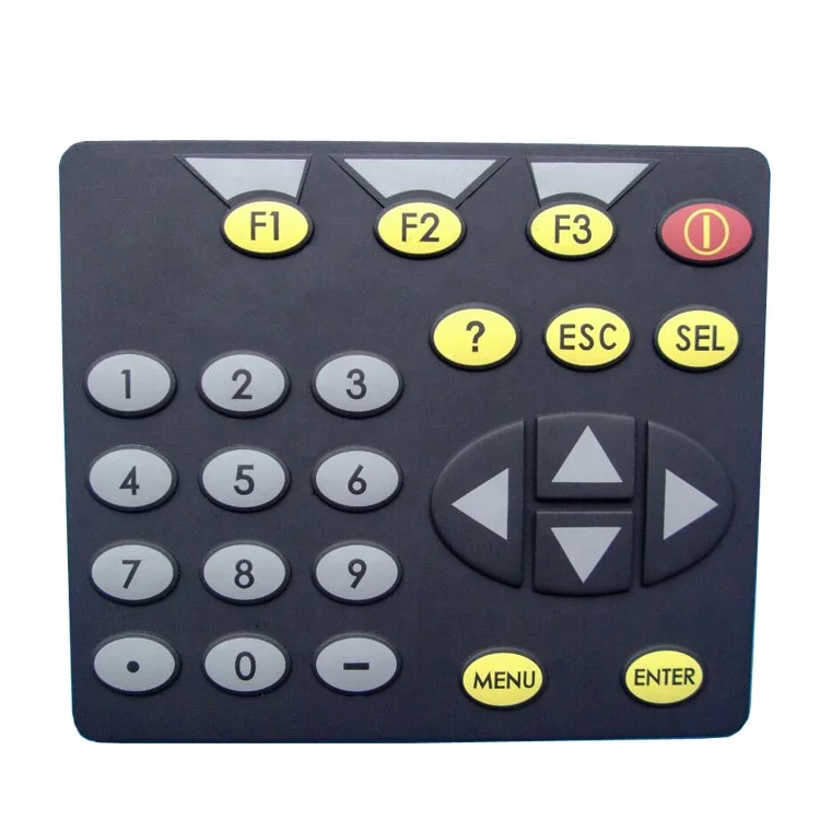 Customized OEM Silicone Rubber Keypads Button Industry Control 1 Million Actuations Per Key 10 Msec. Maximum RSRK073103 15 Kv/mm
