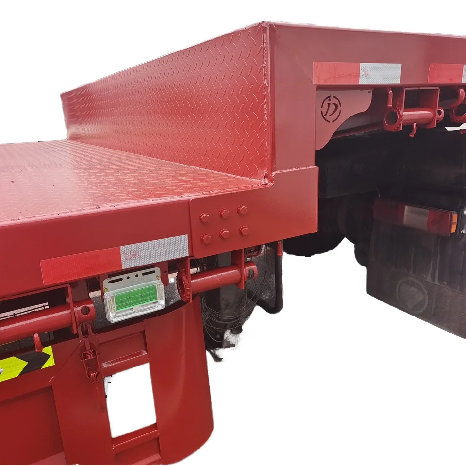 OYJD Truck Fuel-Efficient 1/64 flatbed High strength steel 30/40/50ft trailer tent low flatbed semi trailer