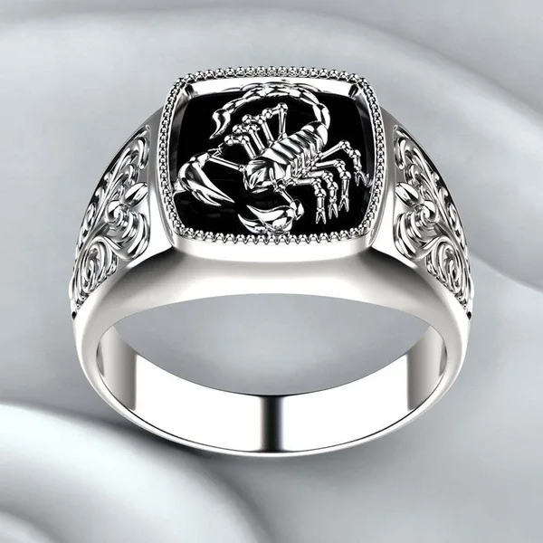 Inoxidable Wedding Cool Creative Personalized Electroplating Scorpion Rings Jewelry For Men