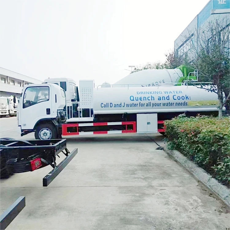 New Trend I suzu water tanker truck from turkey 10 m3 water tanks for truck for water tank truck