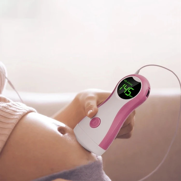 Factory ManufacturingLCD Display Fetal Doppler Rate Baby Heart Beat Doppler Fetal Monitor